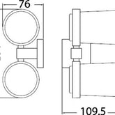 Acl Sara Square Double Tumbler Holder